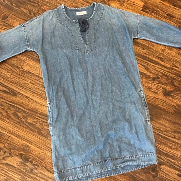 Madewell Artiste Denim Chambray Dress - Picture 3 of 4